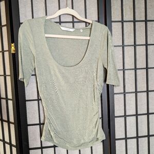 Rebecca Taylor 1/2 Sleeve Scoop Shirt